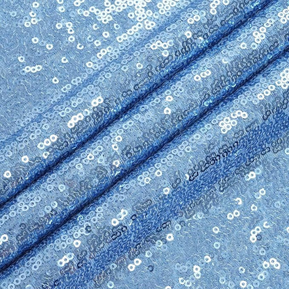 Eternal Beauty Baby Blue 3mm Sequin Backdrop 20x10 Ft - Image 8