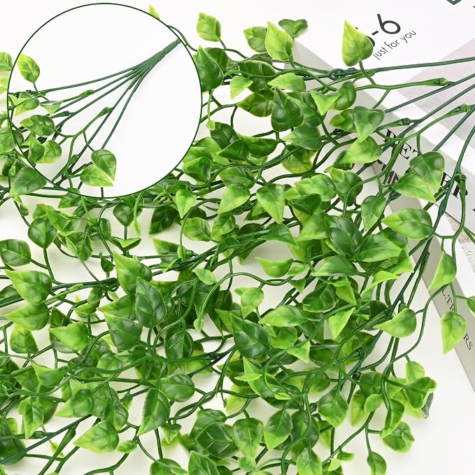 4Pcs Artificial Hanging Plants, Fake Vines Boston Ivy | Fake Hanging Plants UV - Image 3