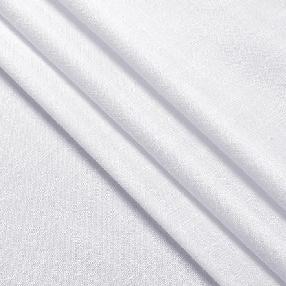 Snow White Linen Curtains 108 Inches Long - Image 5