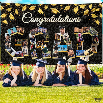 KatchOn Congratulations Graduation Photo Banner 72x44 Inch | Personalized Grad - Image 7