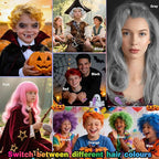 Black Temporary Hair Color Spray for Kids, Instant Colored Hair Dye Alternative for Girls Boys Teens Women Men, Disposable Washable, Quick Styling for Party Cosplay Christmas Halloween, 150ml