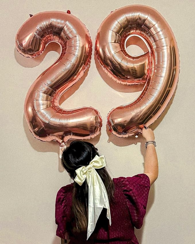 Rose Gold 9 Balloon - Image 2