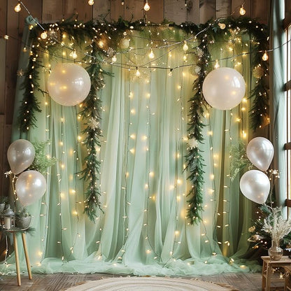 Fomcet Tulle Backdrop Curtains - Image 7