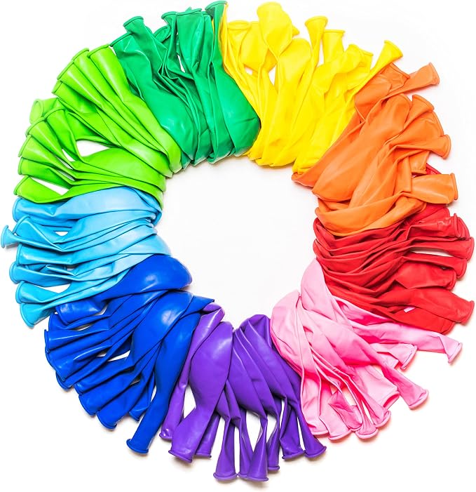 Dusico® Balloons Rainbow Set 12 Inches, Made by Dusico