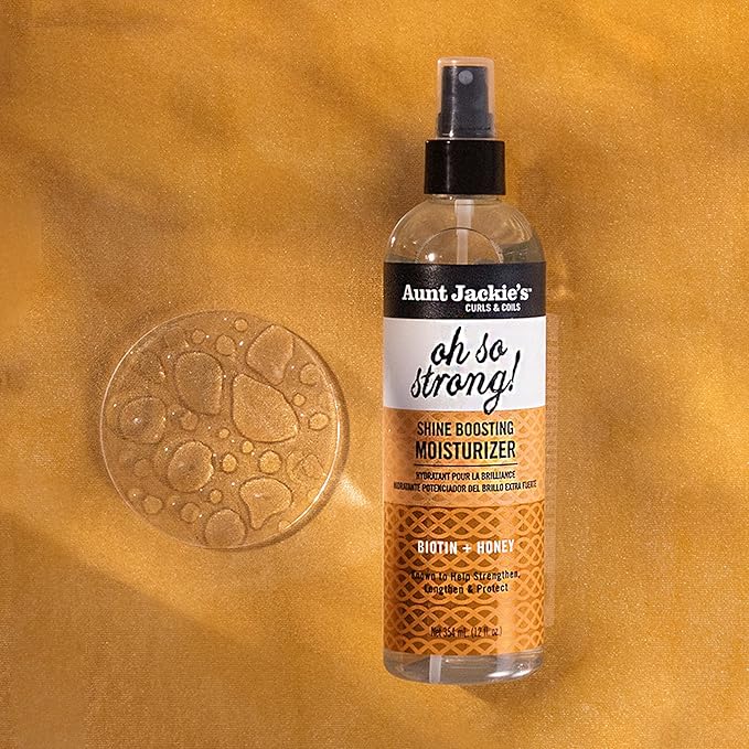 Aunt Jackie's Award-Winning Braid + Twist Collection Oh So Strong Shine Boosting Moisturizer, 12 fl oz