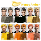 Temporary Hair Color Wax for Men - SUPIYA Washable Hair Wax Color, All-Day Hold Disposable Hair Wax for Party, Cosplay & Daily (Golden Color #53)