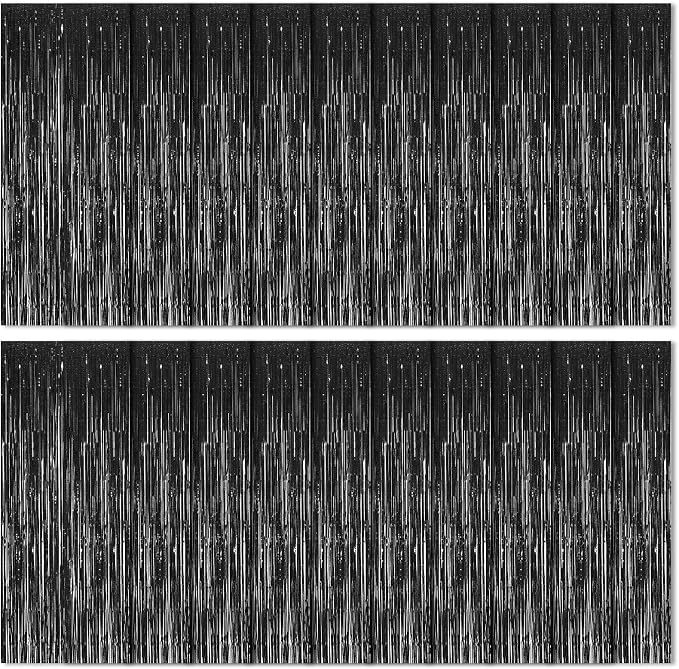 20 Pack Black Foil Curtains by Ohiyoo