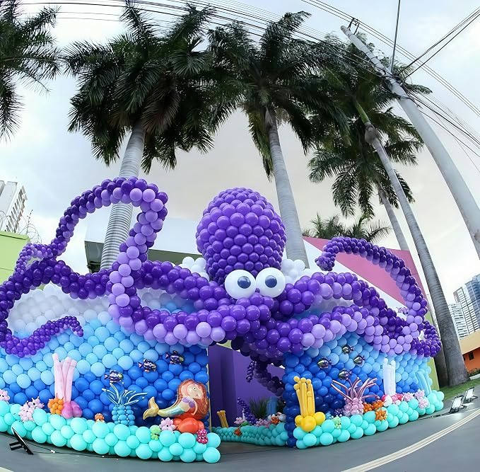 Purple Quick Linking Balloons, Tails Balloon - Image 6