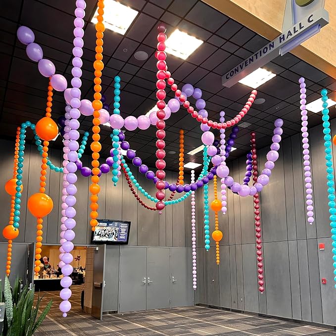Teal Blue Linking Balloons, Tails Balloon - Image 8