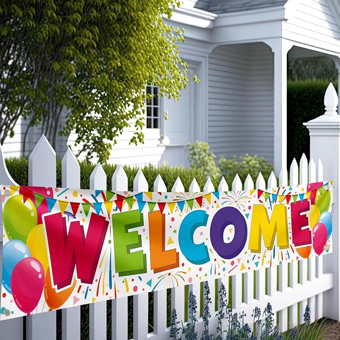 Welcome Banner - Welcome Home Banner 6 x 1.3ft - Welcome Back Decorations - Image 4