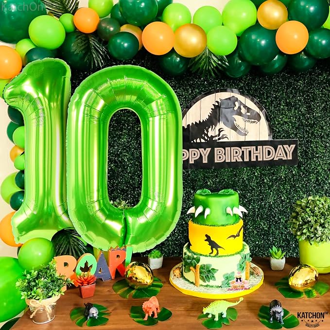 KatchOn Green number 10 balloon 40 Inch - Image 3