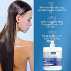 Anti Dandruff Deep Conditioner with Tea Tree Oil & Salicylic Acid | Anti-Fungal Relief | Dandruff Treatment For Itchy Scalp and Folliculitis | Scalp Treatment Which Promotes Healthy Hair Growth