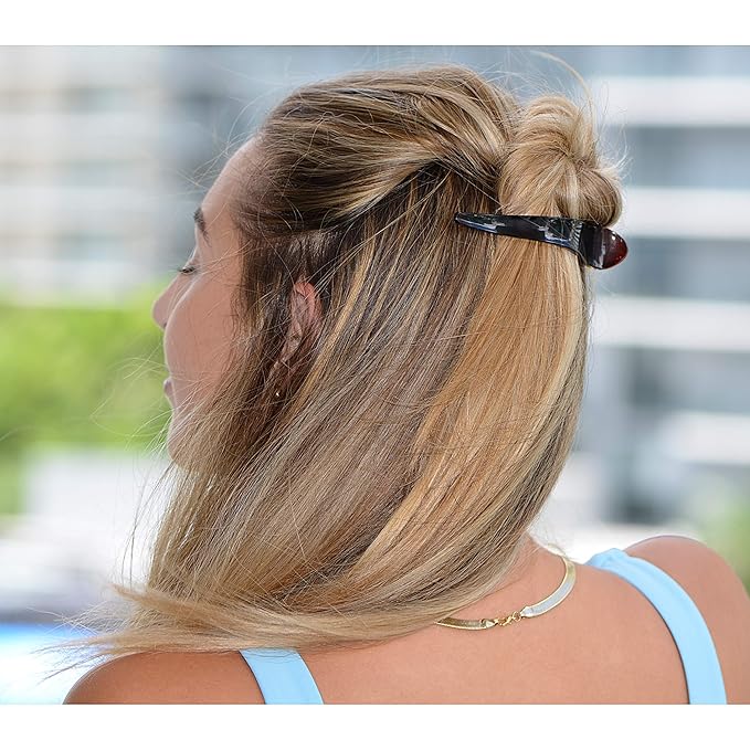 Camila Paris CP922 French Hair Clip for Women, Alligator Clip, Duckbill Girls Hair Claw Clips Jaw Fashion Durable and Styling Hair Accessories for Women, Strong Hold No Slip Grip, Made in France