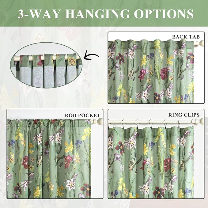Schweek 96 Inches Long Boho Curtains 2 Panels - Image 6