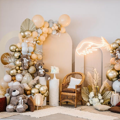 Nude Balloons - 12 inch 100pcs Latex - Round Neutral Boho Birthday - Image 7