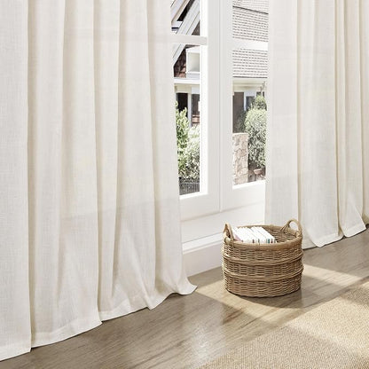 Modern Linen Curtains 63 Inch Length - Image 5