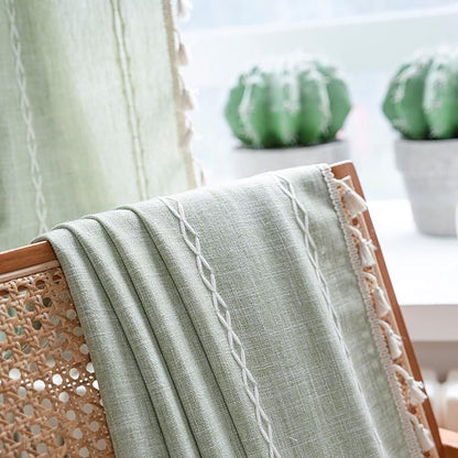 Sutuo Home Boho Curtains for Bedroom 96 Inches Long, Light Filtering Farmhouse - Image 5
