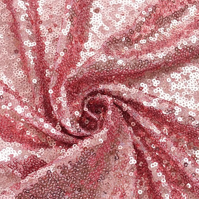 Eternal Beauty Fuchsia Pink 3mm Sequin Backdrop 20x10 Ft - Image 9