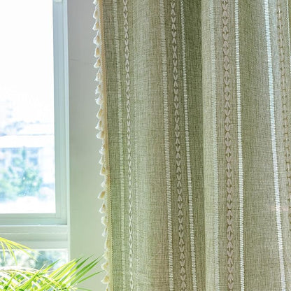 Sutuo Home Green Boho Curtains 120 inch Extra Long - Image 3