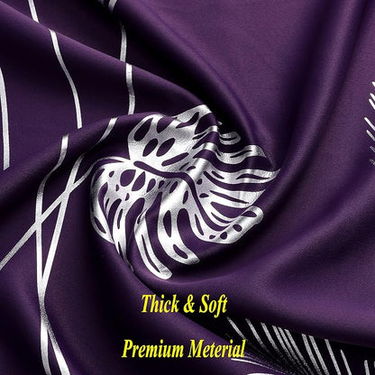 Purple Blackout Curtains for Living Room 102 Inch Length 2 Panels Set, Energy - Image 5