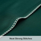 NTBAY 2 Pack Satin King Pillowcases for Hair and Skin, Luxurious and Silky Pillow Cases with Envelope Closure, 20x36 Inches, Dark Green
