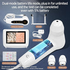 Skin Hair Analyzer 5 Inch Digital Skin & Hair Analyzer with 50x/200x Lenses, Portable Scalp Analyzer, Rechargeable Skin Detector, High-Definition Lcd Display, Suitable for Home and Salon Use