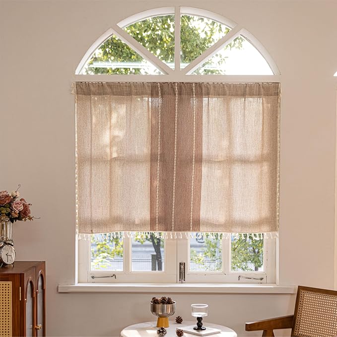 Sutuo Home Boho Curtains Valance 18 inch by SutuoHome