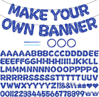 116PCS DIY Banner Customizable Birthday Banners Graduation Banner Custom Party by Unknown