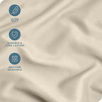 Bare Home Microfiber Pillow Cases - King Size Set of 2 - Cooling Pillowcases - Double Brushed - Sand Pillowcases 2 Pack - Easy Care (King Pillowcase Set of 2, Sand)