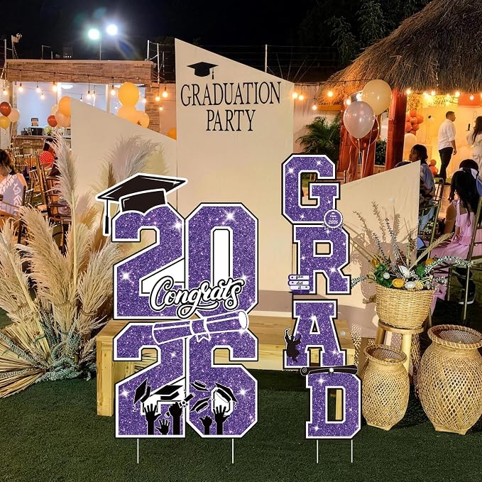Graduation Yard Sign Class of 2026 Decorations - Image 6
