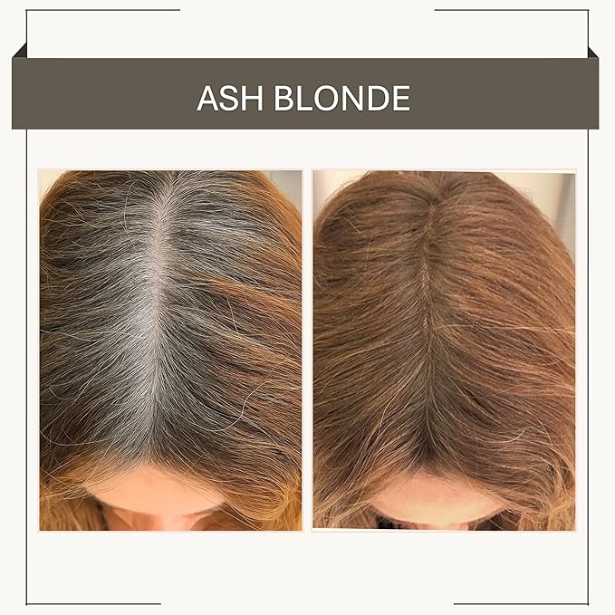 Joan Rivers Great Hair Day Root Touch Up Powder Duo - Fill-in Powder for Thicker, Fuller Looking Hair (Ash Blonde)