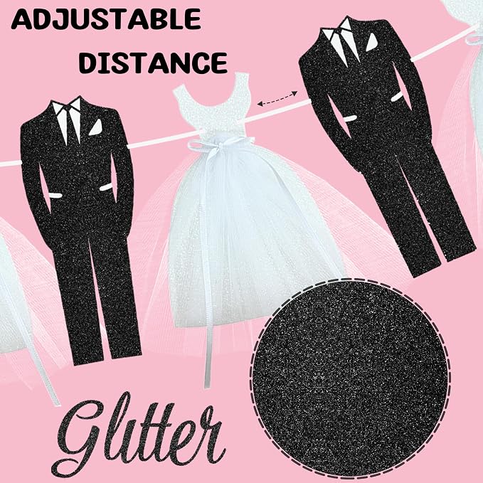 Bridal Shower Banner Decoration Glitter Wedding Party Decorations - Image 6