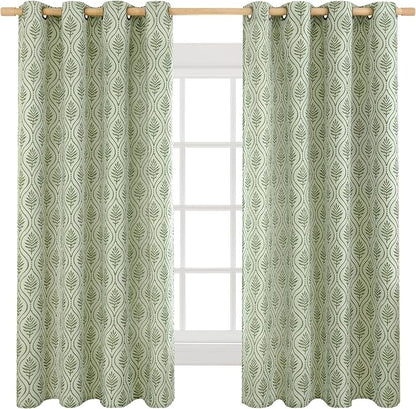BGment Olive Green French Country Curtains 63 Inches Long - Image 8