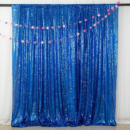 ShinyBeauty Sequin Backdrop Royal Blue 10x10FT Backdrop by ShinyBeauty