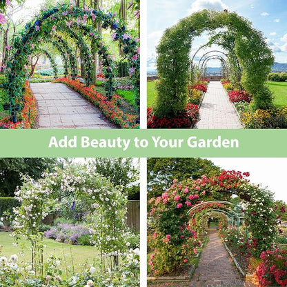 RUBFAC 7.8ft Garden Arch, Metal Trellis - Image 7