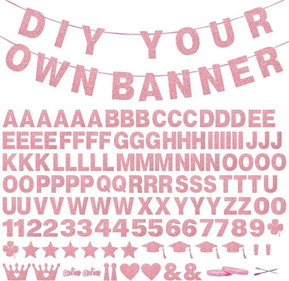131 PCS Custom Banner DIY Letter Banners Personalized Banner by Unknown