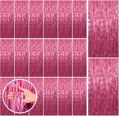 20 Pack Pink Backdrop Decorations by BOMSI