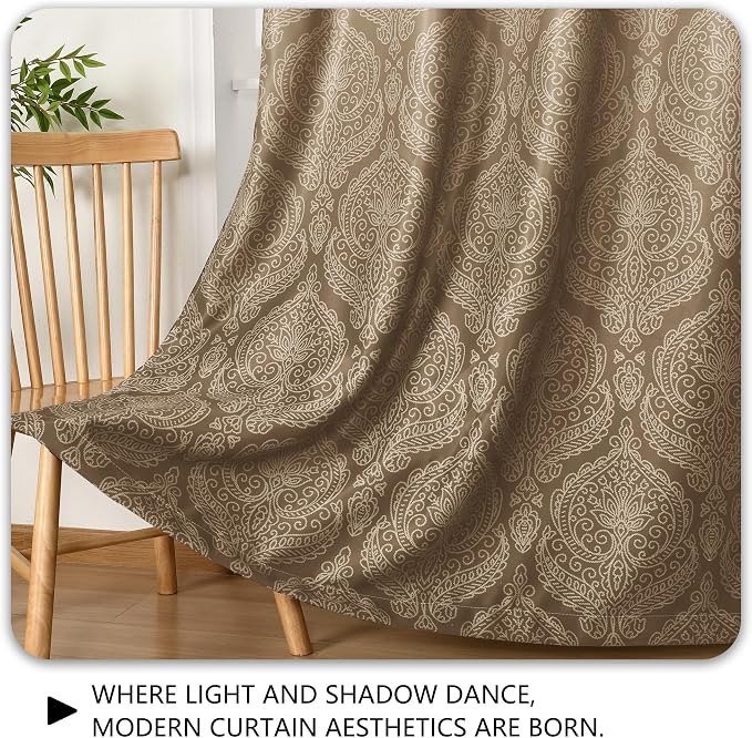 DWCN 100% Blackout Curtains for Bedroom 102 Inch Long - Image 7