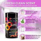 Framar Kolor Killer Wipes – Hair Dye Remover For Skin, Hair Color Remover For Dyed Hair, Gentle on Skin, Pleasant Scent – Wipes Dispenser of 100