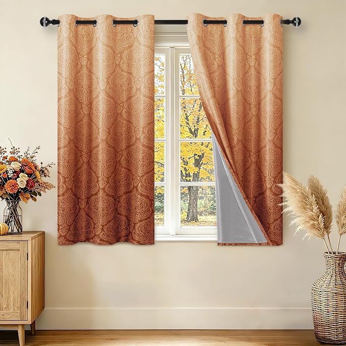 DWCN 100% Blackout Curtains for Bedroom by DWCN