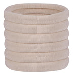 60 Pcs 2 Inch Blonde No Damage Hair Ties for Women Thick Hair, Large Soft Seamless Nylon Fabric Elastic Ponytail Holders Bands for Women