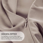 INFIIXSO Mulberry Silk Pillow Case King Size, Silk Pillowcase with Hidden Zipper 20"x36", Extraordinary Smooth and Soft Pillow Cases for Hair and Skin(Caramel, 1 Pack)