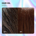 Anti-Frizz Hair Oil with Ginger, Argan & Castor hair oil for frizzy hair | Seals split ends, Strengthens the hair structure and adds shine for all hair types Nourishes & Repairs by Ginger Milk