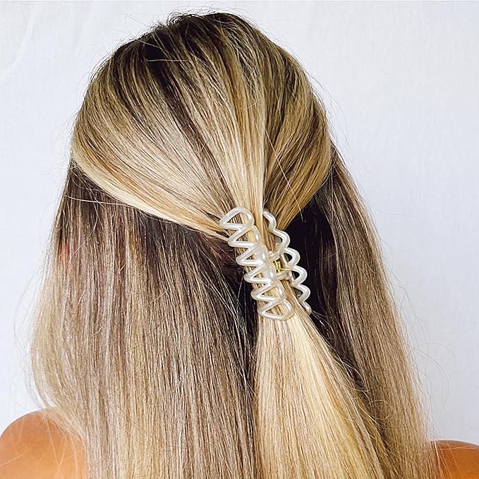 Camila Paris CP3520 French Small Hair Clips for Women Thick Hair for Long Curly Wavy Hair, Girls Hair Claw Clip, Durable Styling Big Claw Clip for Thick Hair, Strong Hold No Slip Grip, Made in France
