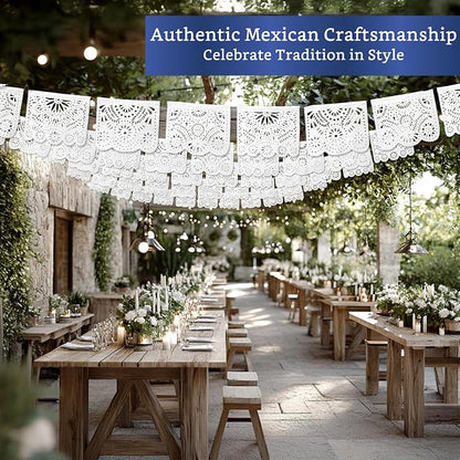 White Papel Picado Banner 5-pk - Image 7