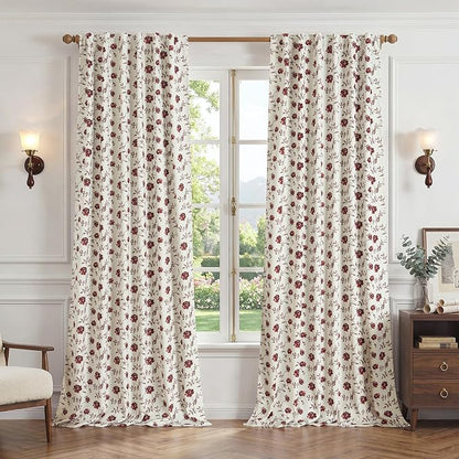 Beauoop Floral 100% Blackout Curtains - Image 2