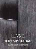 LUVME HAIR 10 Inch Silky Straight Bob Wig with Bangs Human Hair Realistic HD Lace Short Black Bob Wigs, Ready to Go Blunt Cut Bob Wig Glueless 180 Density