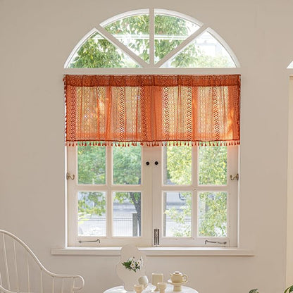 Sutuo Home Boho Valance Short Curtains by SutuoHome