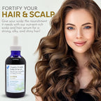 Blue Beautifly Organic Amla Oil for Scalp Serum - Strengthens Hair Follicles, Restores Growth, and Treats Dandruff-USDA Certified Organic - Enriched with Rosemary Oil and Ayurvedic Herbs - 4 fl oz