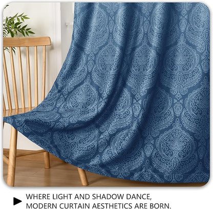DWCN 100% Blackout Curtains for Bedroom 63 Inch Long - Image 7